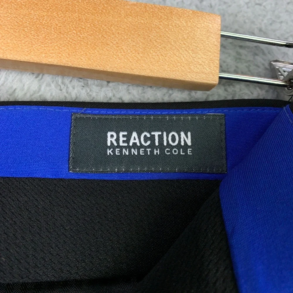Kenneth Cole Reaction Techni-Cole 2 Piece Suit 44L Black Slim Fit Pants 34x34